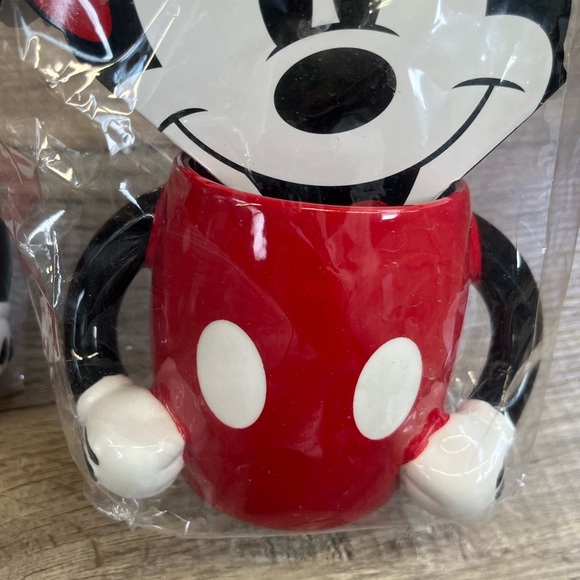 Disney Red and Black Mickey Mouse Holiday Mugs - Picture 5 of 5